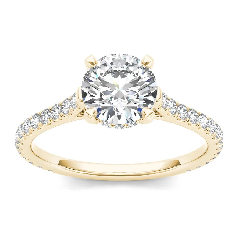 1.42ct Brilliant Diamond Solitaire Gold Engagement Ring  - 01US04