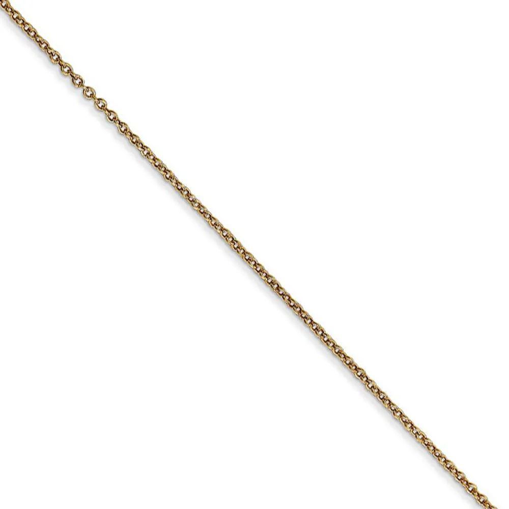 14k Yellow Gold Small Musical Notes (14mm) Necklace