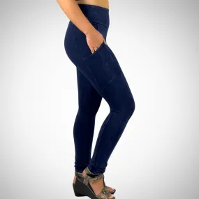 A Perfect Fit Mineral Washed Pocket Leggings Made in USA