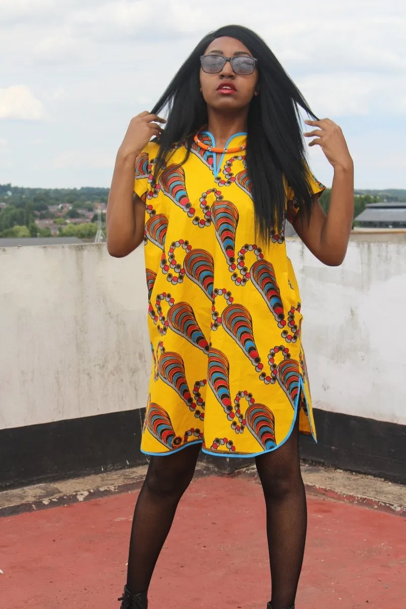 African Dress African Clothing African Shift Dress Festival Dress Ankara Dress