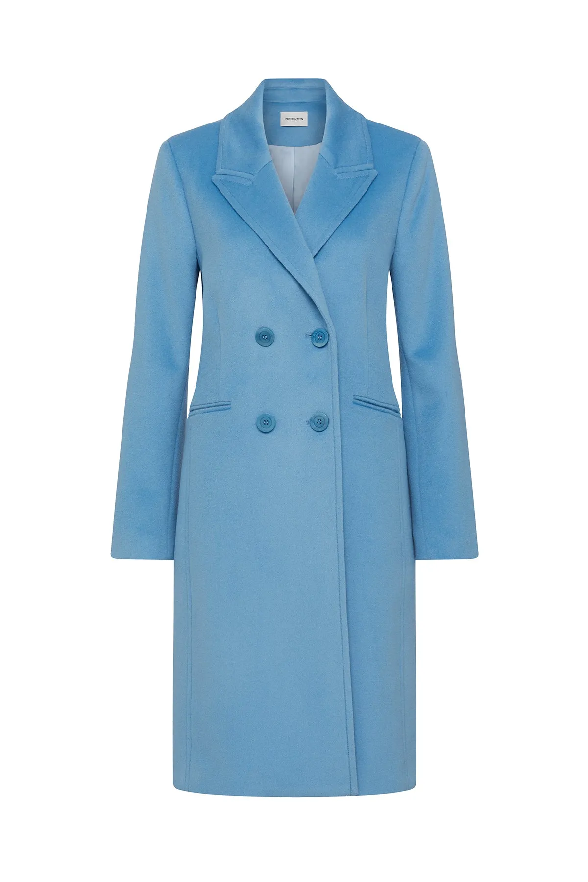 Albert Wool Coat - Sky Blue