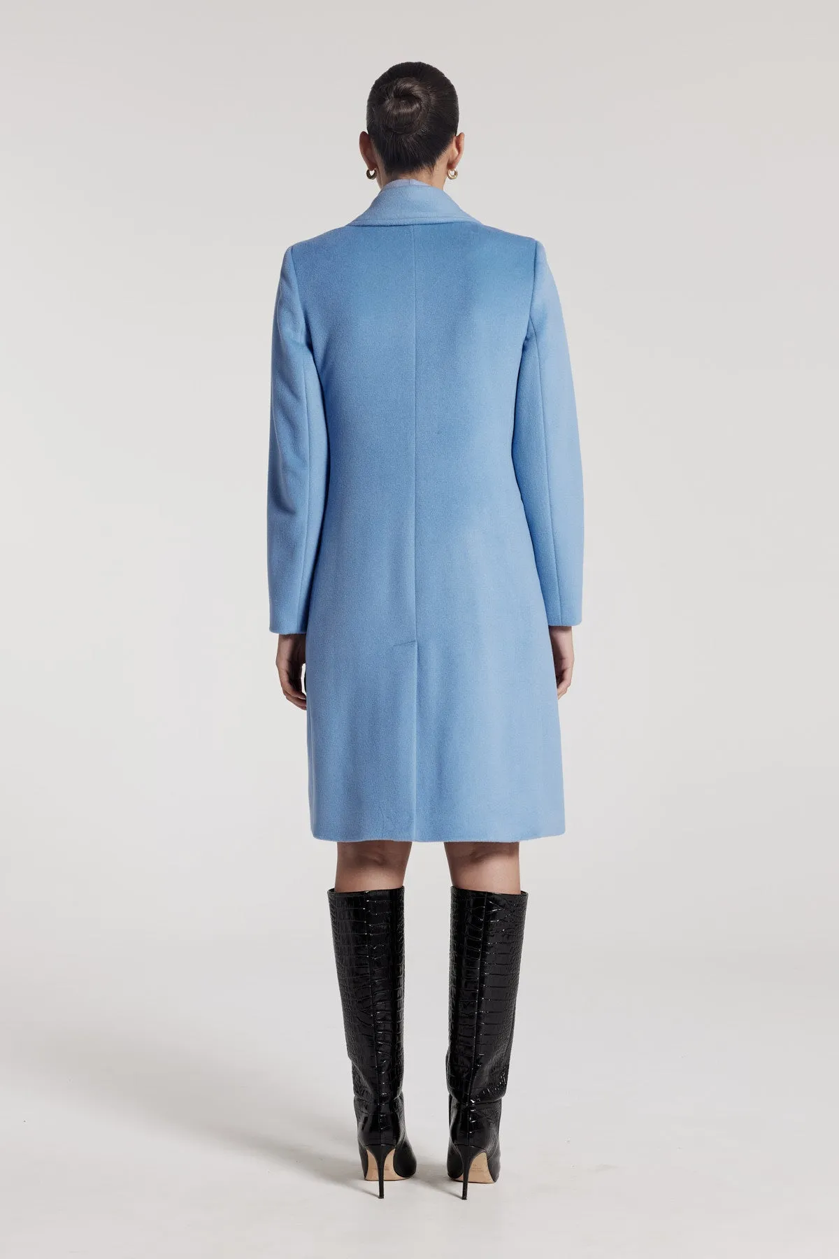 Albert Wool Coat - Sky Blue