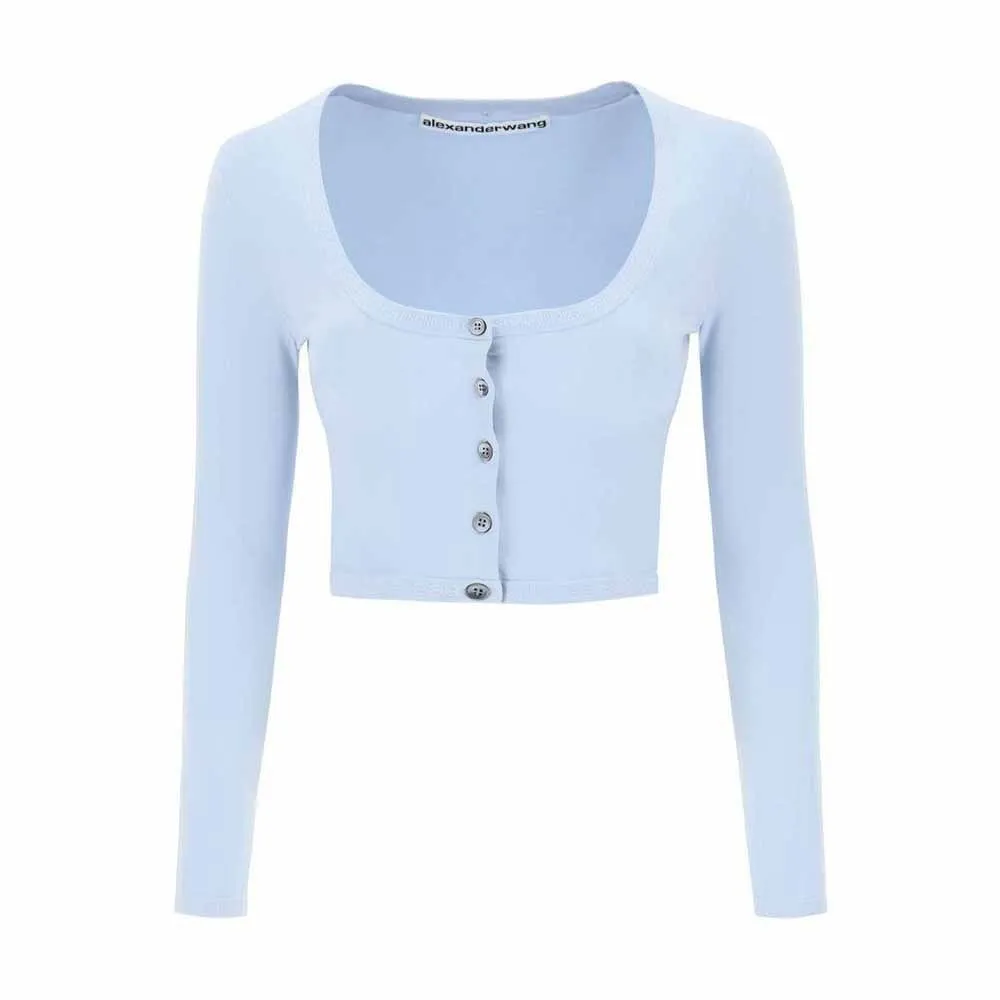 Alexander Wang  |Casual Style Long Sleeves Plain Cotton Elegant Style