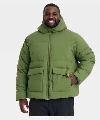 All In Motion Men's Big Heavy Puffer Jacket