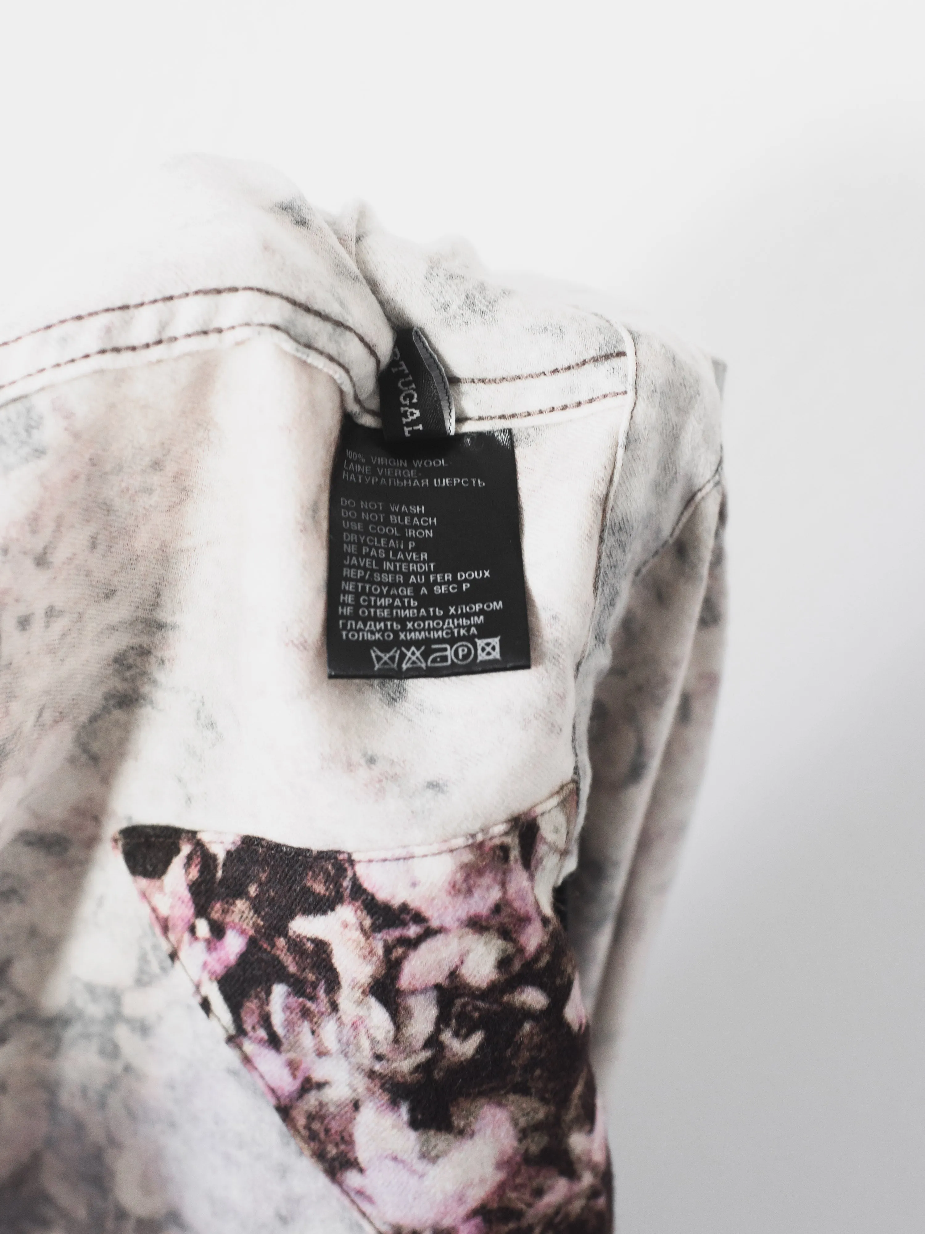 Ann Demeulemeester AW08 Floral Hydrangea Parka