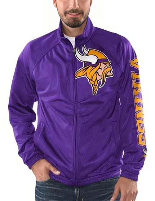 Arabela Minnesota Vikings Purple Track Jacket - William Jacket