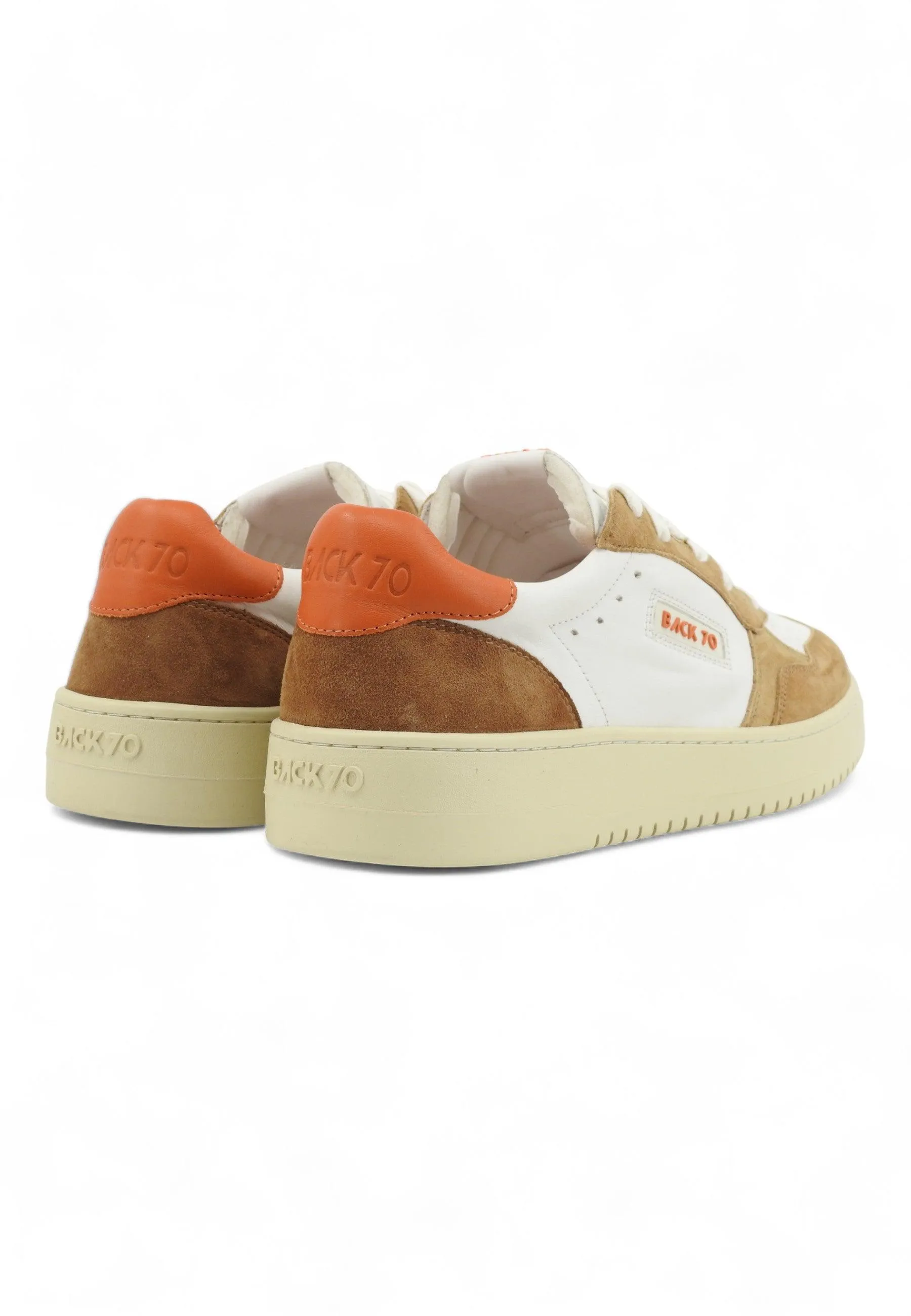 BACK70 Xslam MV7 Sneaker Uomo Savana Camel Orange Bianco 108002-000649