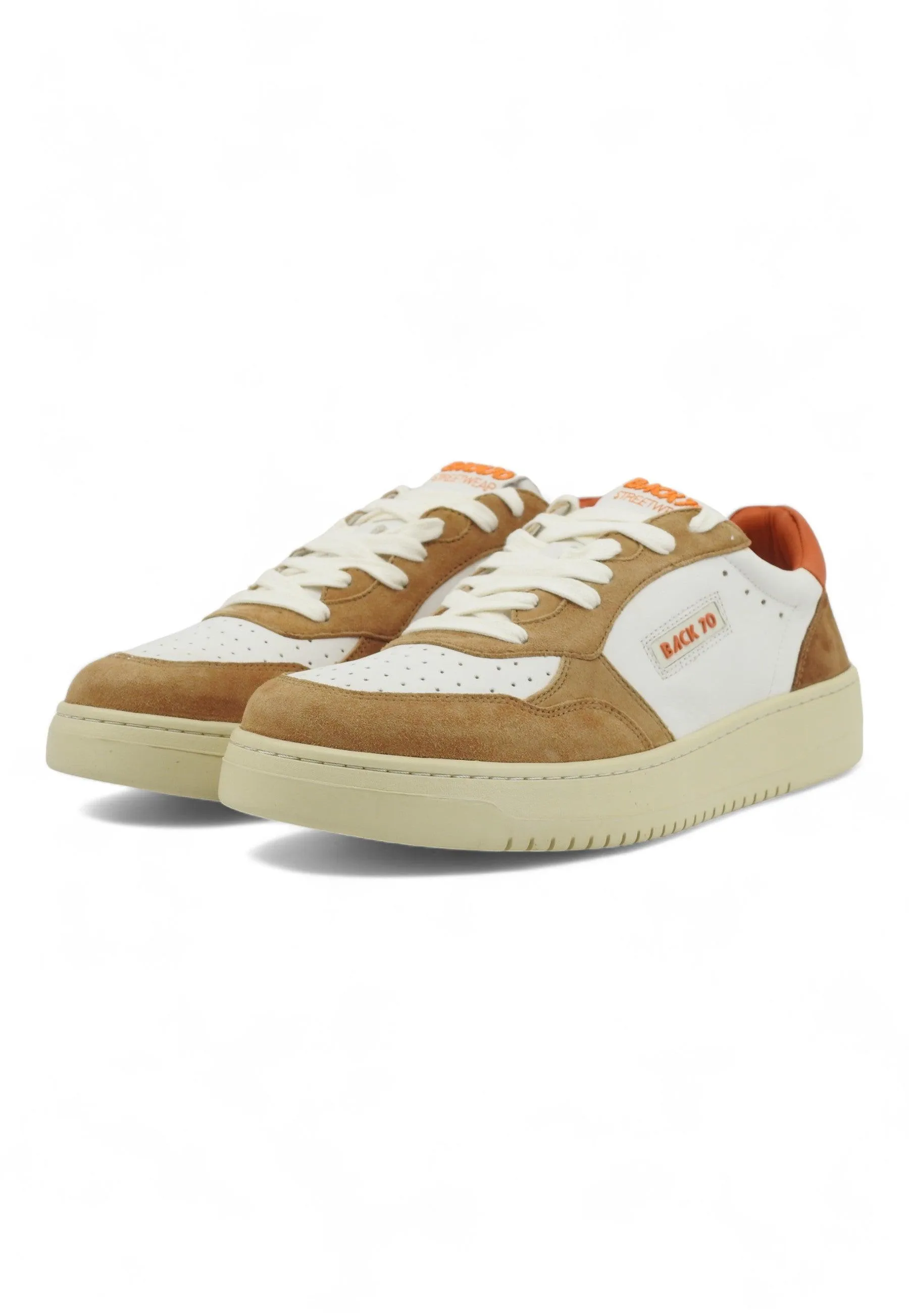 BACK70 Xslam MV7 Sneaker Uomo Savana Camel Orange Bianco 108002-000649