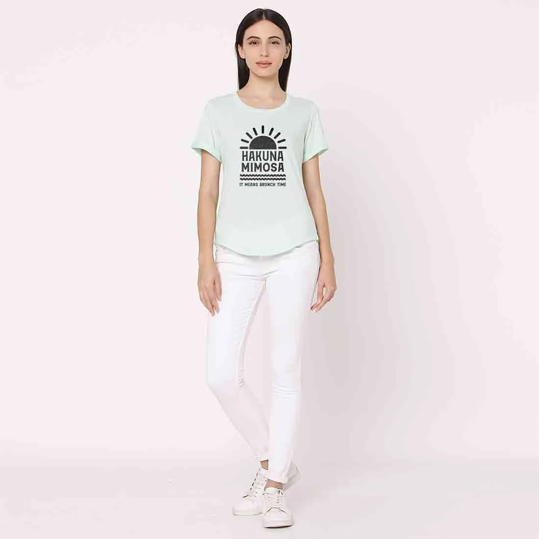 Beach Tshirt For Women  - Hakuna Mimosa