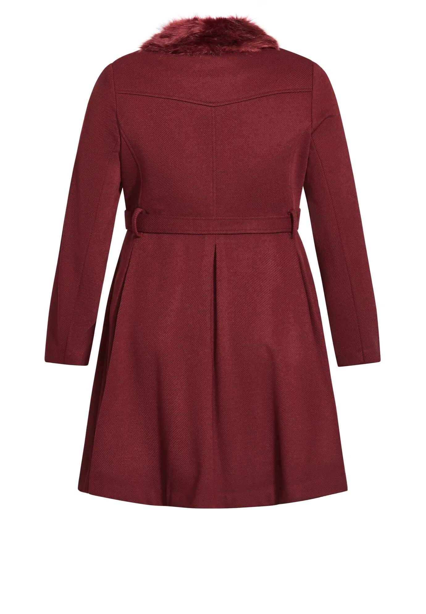 Blushing Belle Coat - port