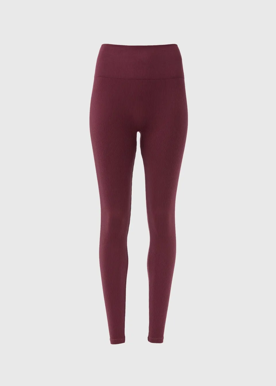 Burgundy Seamless Leggings