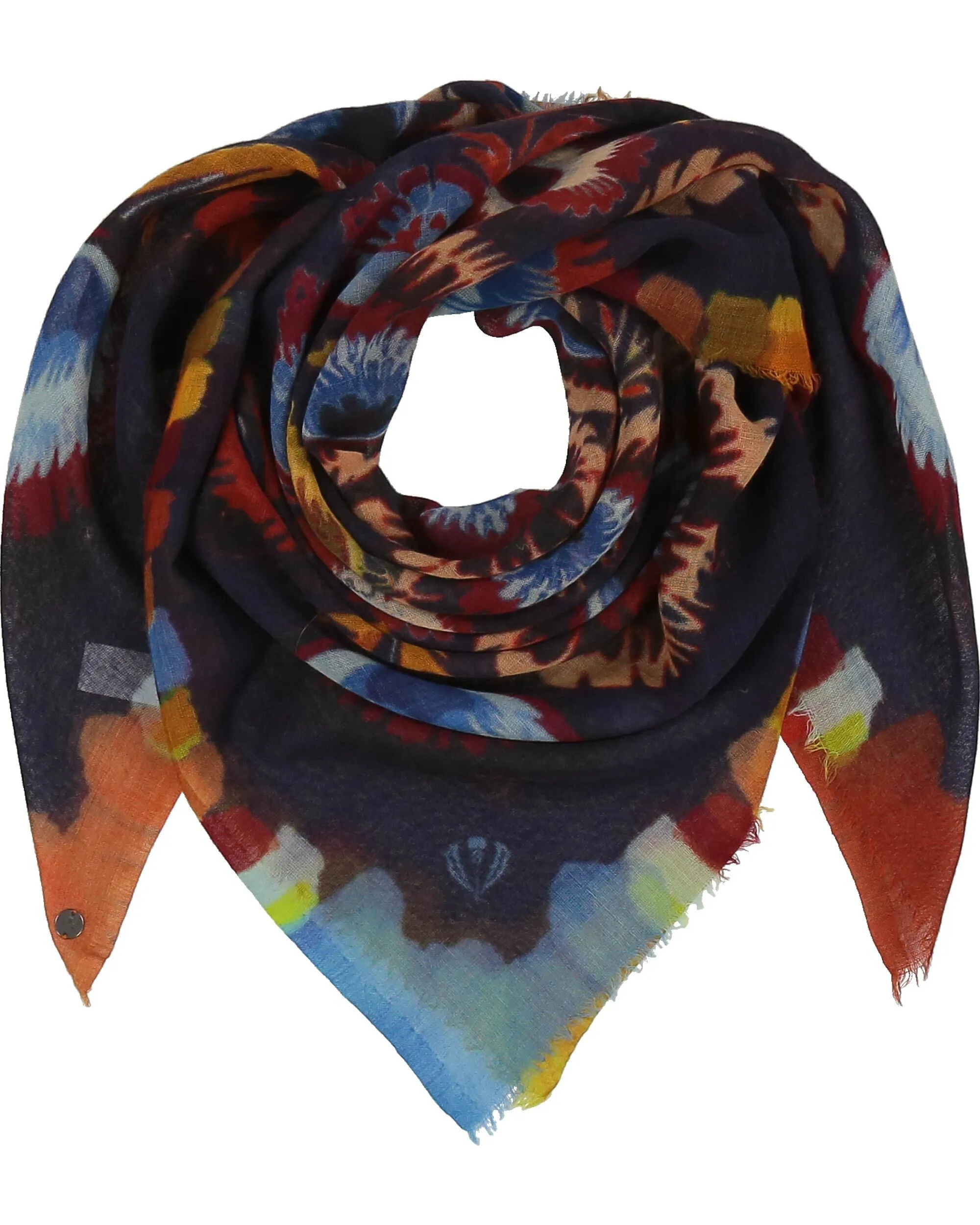 Colourful Plumes Square Scarf