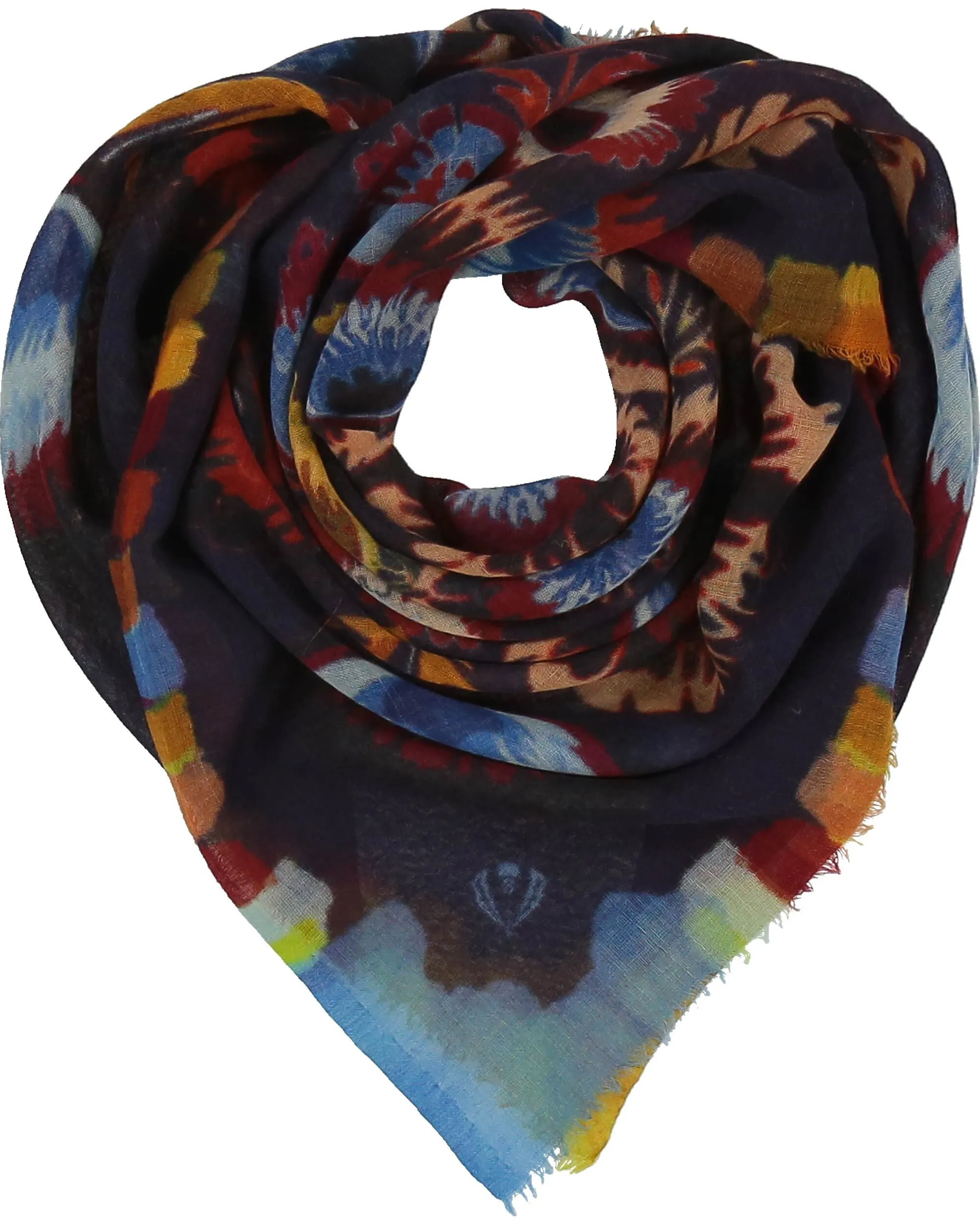 Colourful Plumes Square Scarf