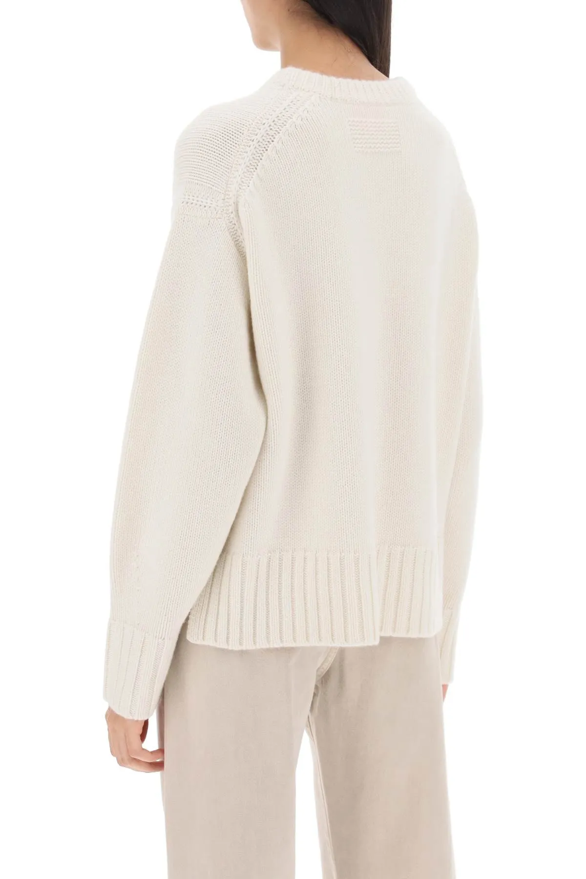 Crew Neck Sweater In Cashmere