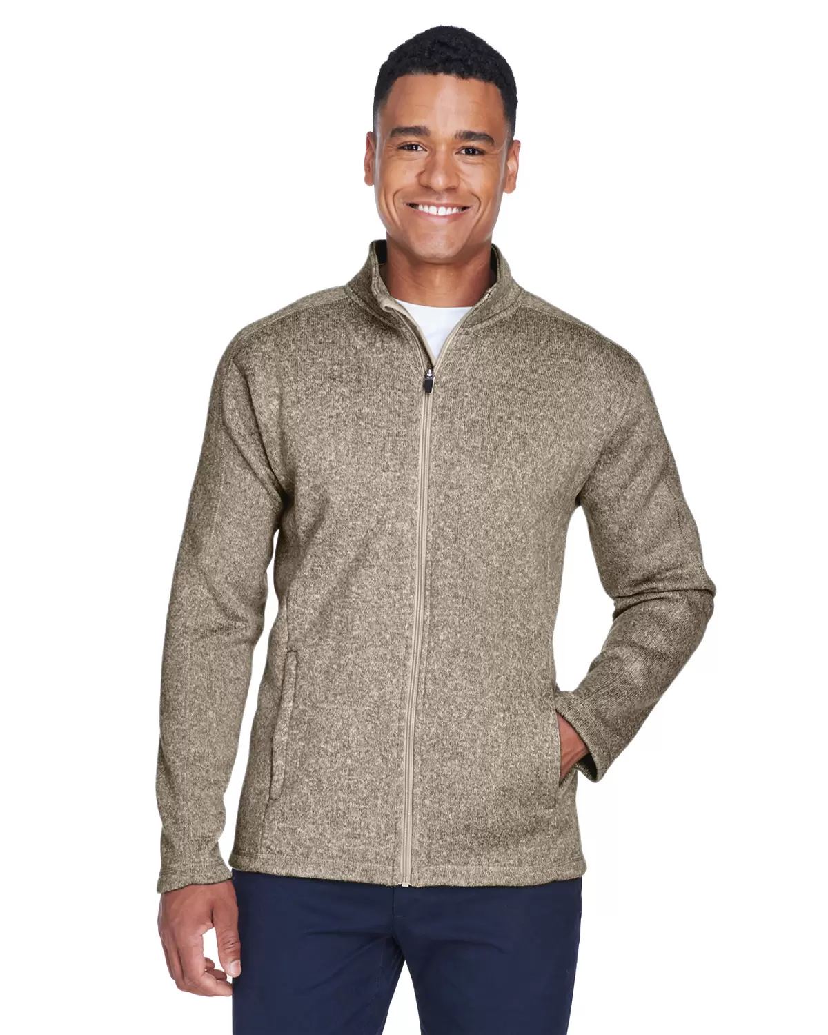 DG793 Devon & Jones Men's Bristol Full-Zip Sweater Fleece Jacket SKU: DG793