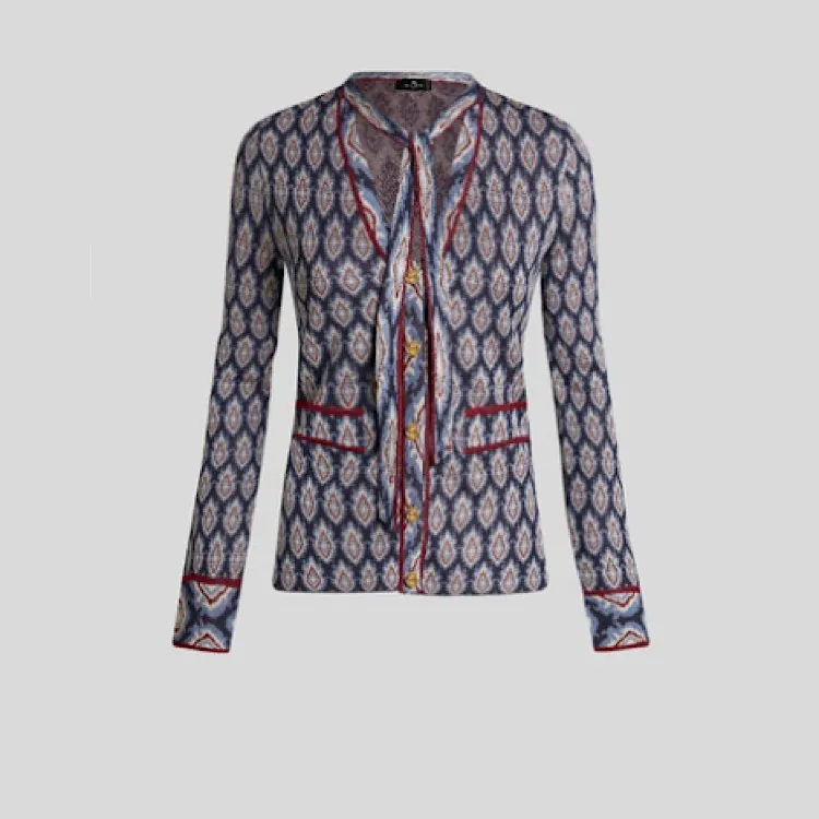 ETRO  |Casual Style Long Sleeves Elegant Style Cardigans