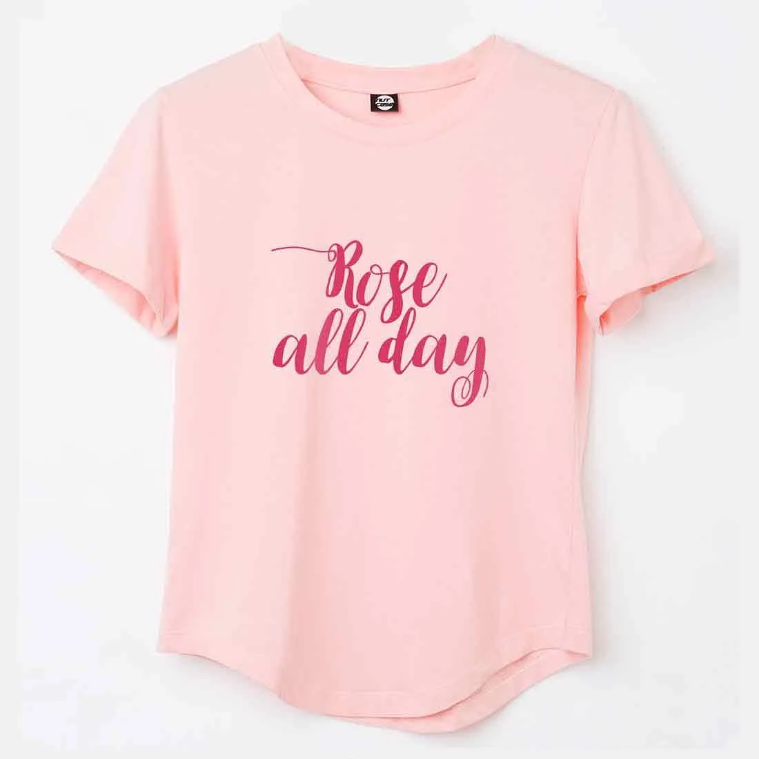 Exercise Funny Tshirt For Women  - Rose' all Day