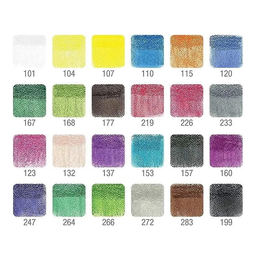 Faber-Castell Polychromos Pastels Crayons Blocks Colours 24 Pack