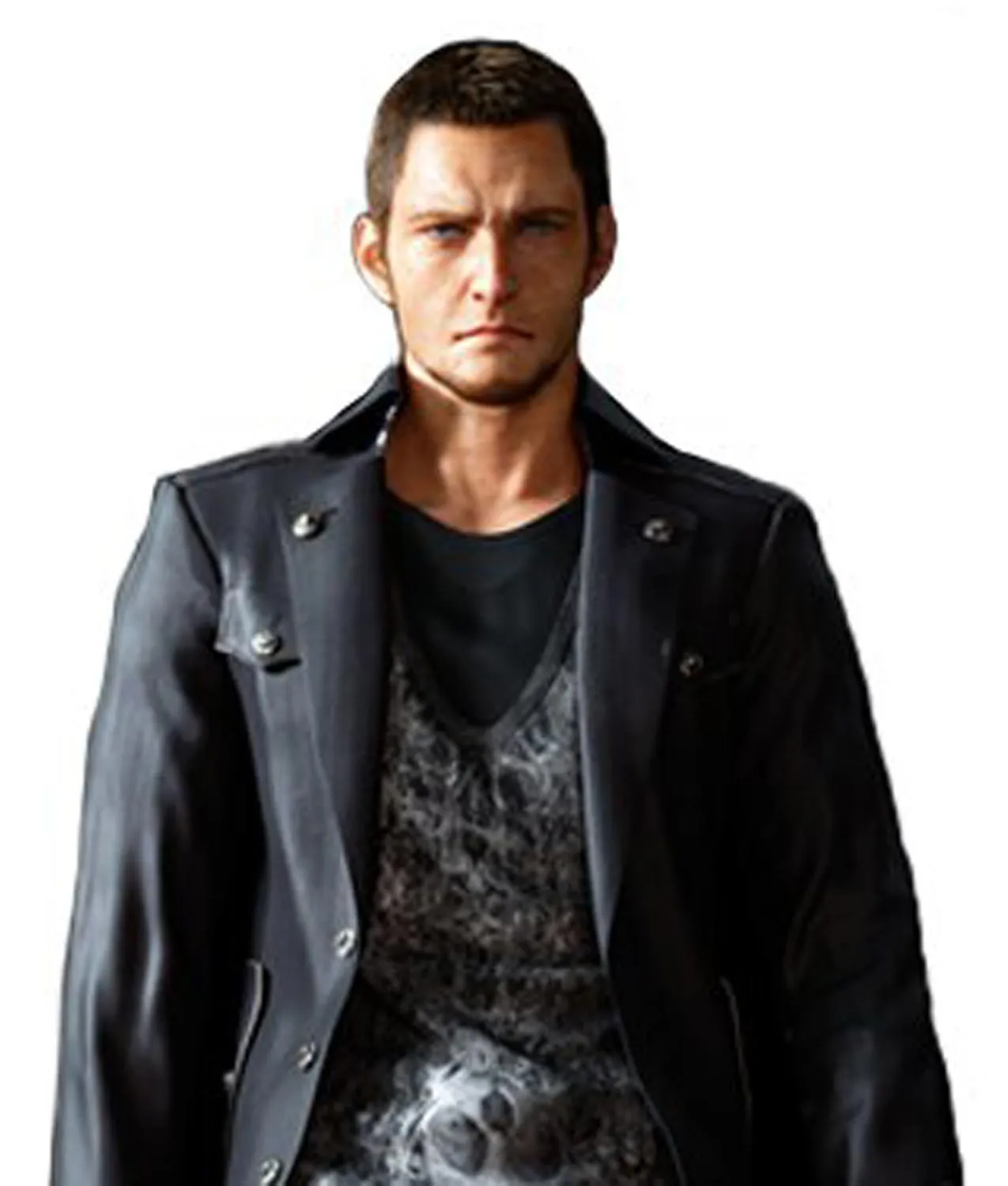 Final Fantasy 15 Cor Leonis Black Leather Jacket - Famous Jackets