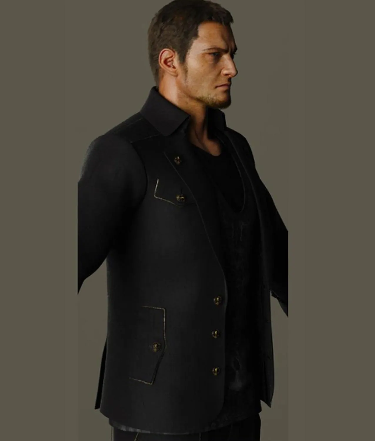 Final Fantasy 15 Cor Leonis Black Leather Jacket - Famous Jackets