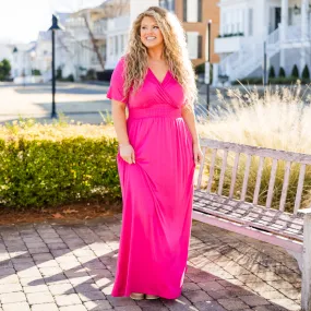 Flawless Expectations Dress, Fuchsia