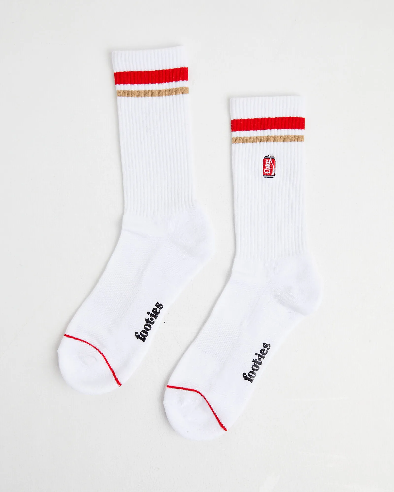 Foot-ies Coke Can Sneaker Socks 2 Pack