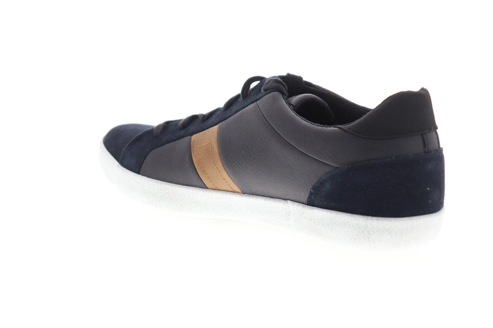 Geox U Box Mens Blue Suede Low Top Lace Up Euro Sneakers Shoes