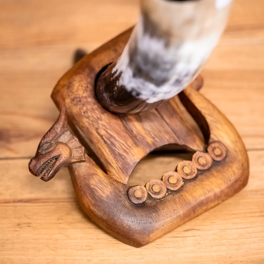 Hand Carved Horn Stand