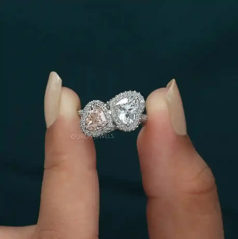 Heart Cut Lab Diamond  Toi Moi  Engagement Ring