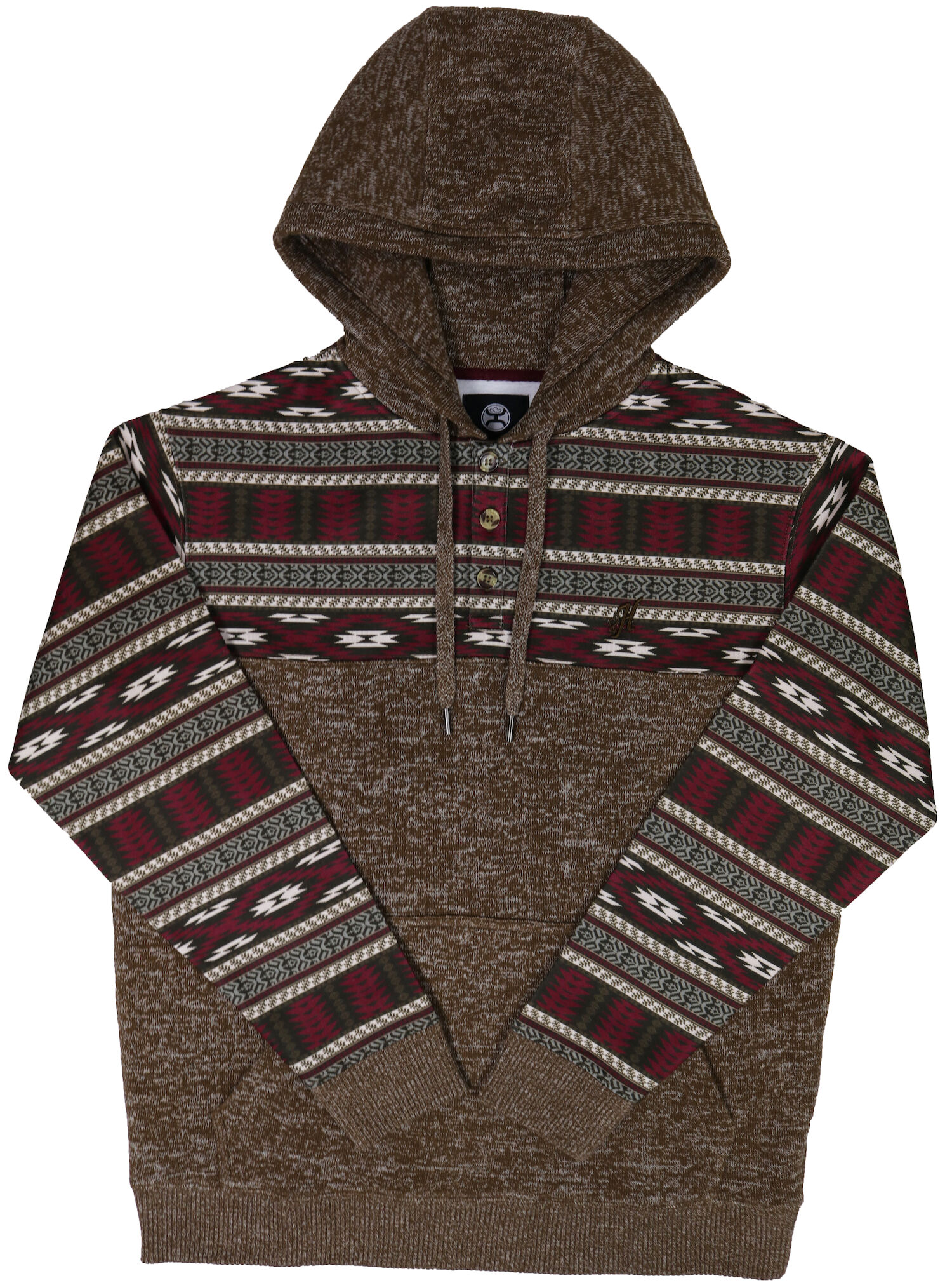 Hooey Men's Nomad Jimmy Hoody in Brown