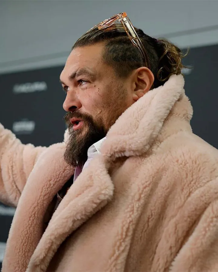 Jason Momoa Pink Fur Coat - William Jacket