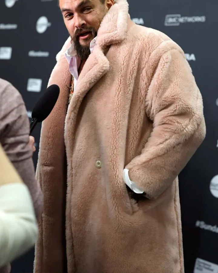 Jason Momoa Pink Fur Coat - William Jacket