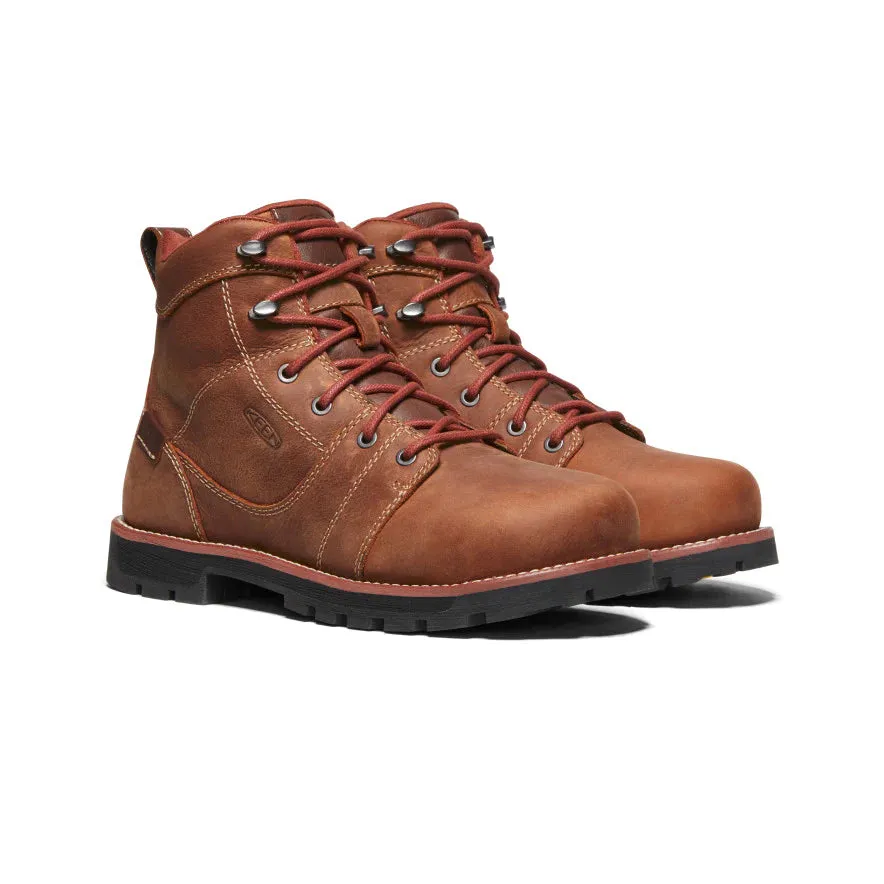 Keen Women's Seattle 6 Waterproof Boot (Aluminum Toe) 10W Gingerbread/Black