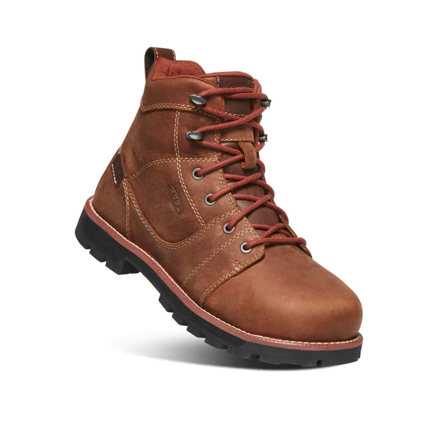 Keen Women's Seattle 6 Waterproof Boot (Aluminum Toe) 10W Gingerbread/Black