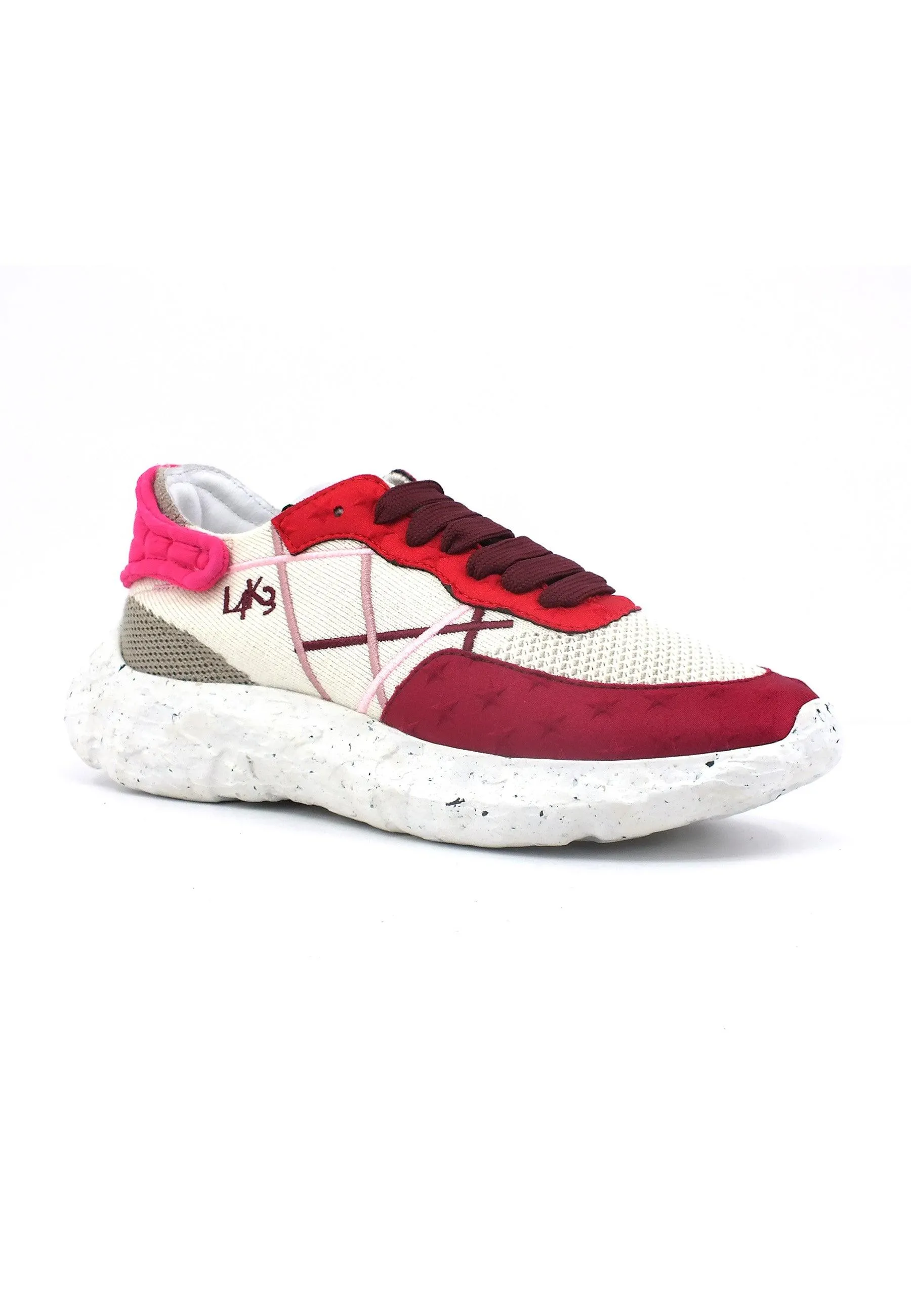 LAKE Mr Big X Sneaker Donna Dark Red Pink Fantasia H02