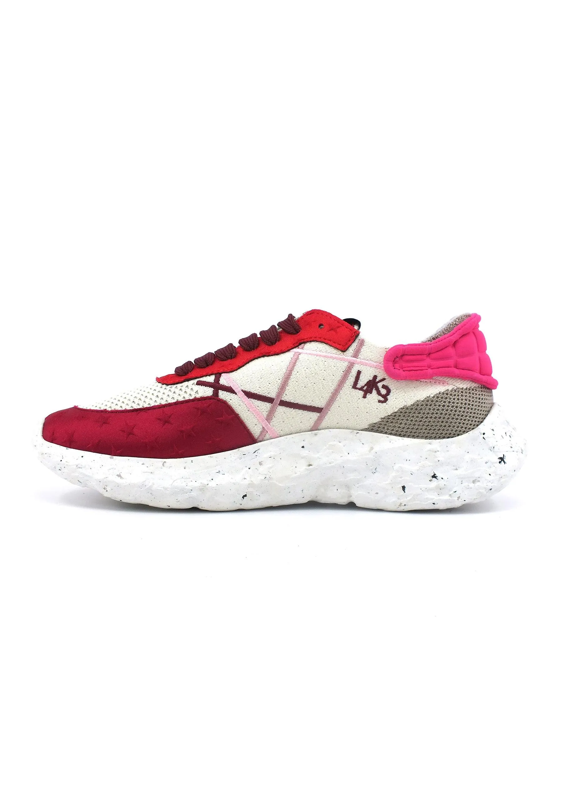 LAKE Mr Big X Sneaker Donna Dark Red Pink Fantasia H02