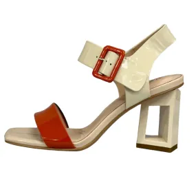 Loretta Vitale Orange Beige Sandal