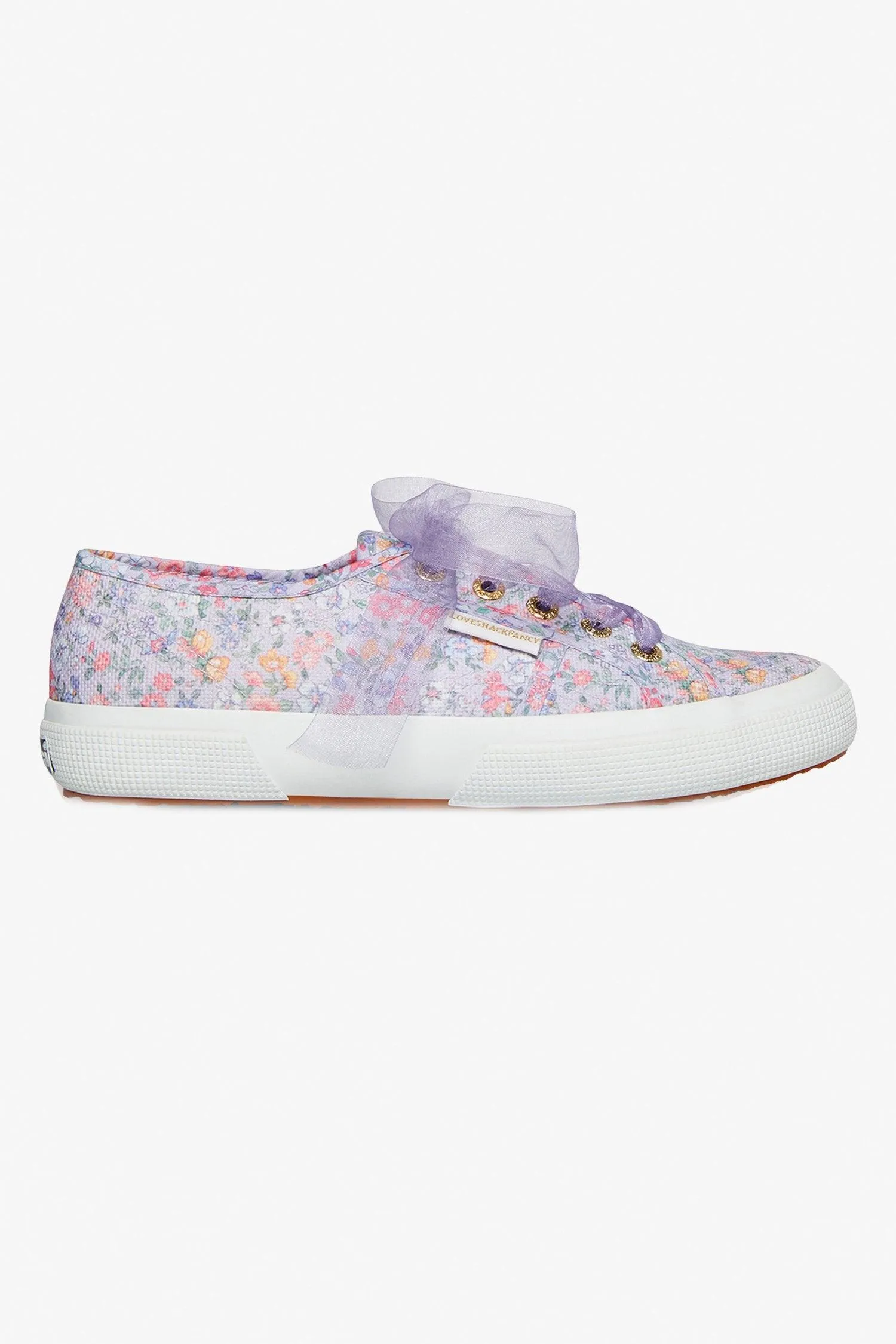 LoveShackFancy x Superga Sneaker In Lavender Blooms