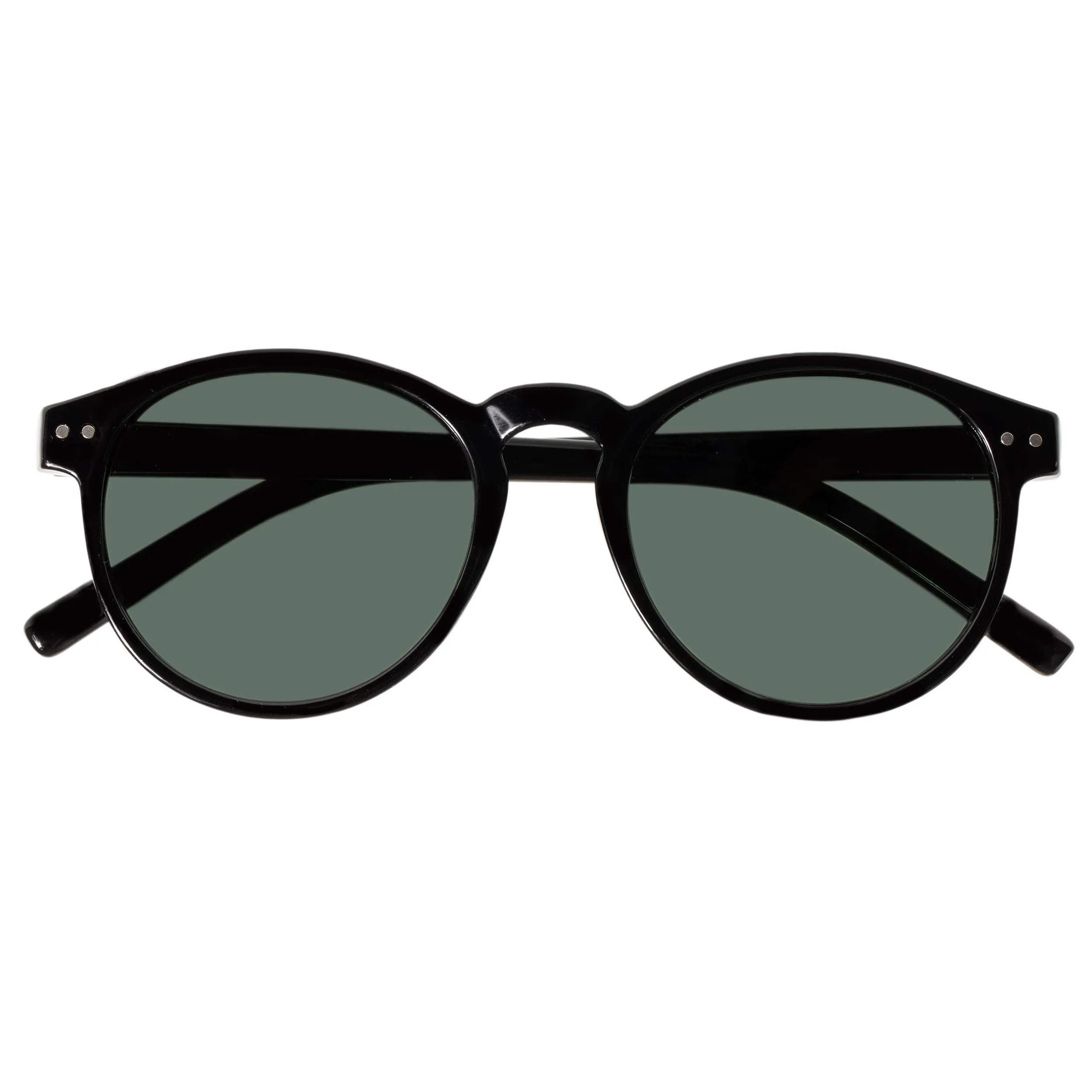 Lunettes de soleil mixte Ovale Noir