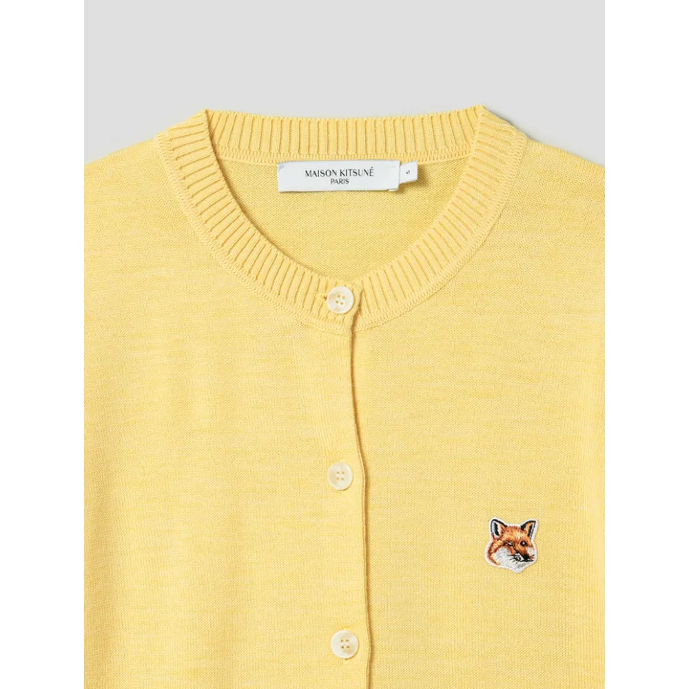 MAISON KITSUNE  |Unisex Plain Other Animal Patterns Logo Cardigans