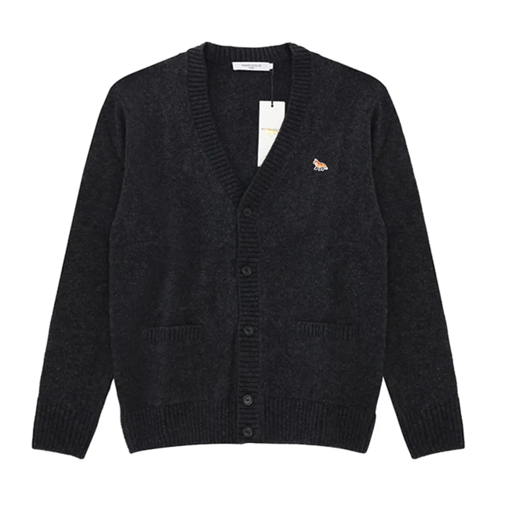 MAISON KITSUNE  |Unisex Street Style Logo Designers Cardigans