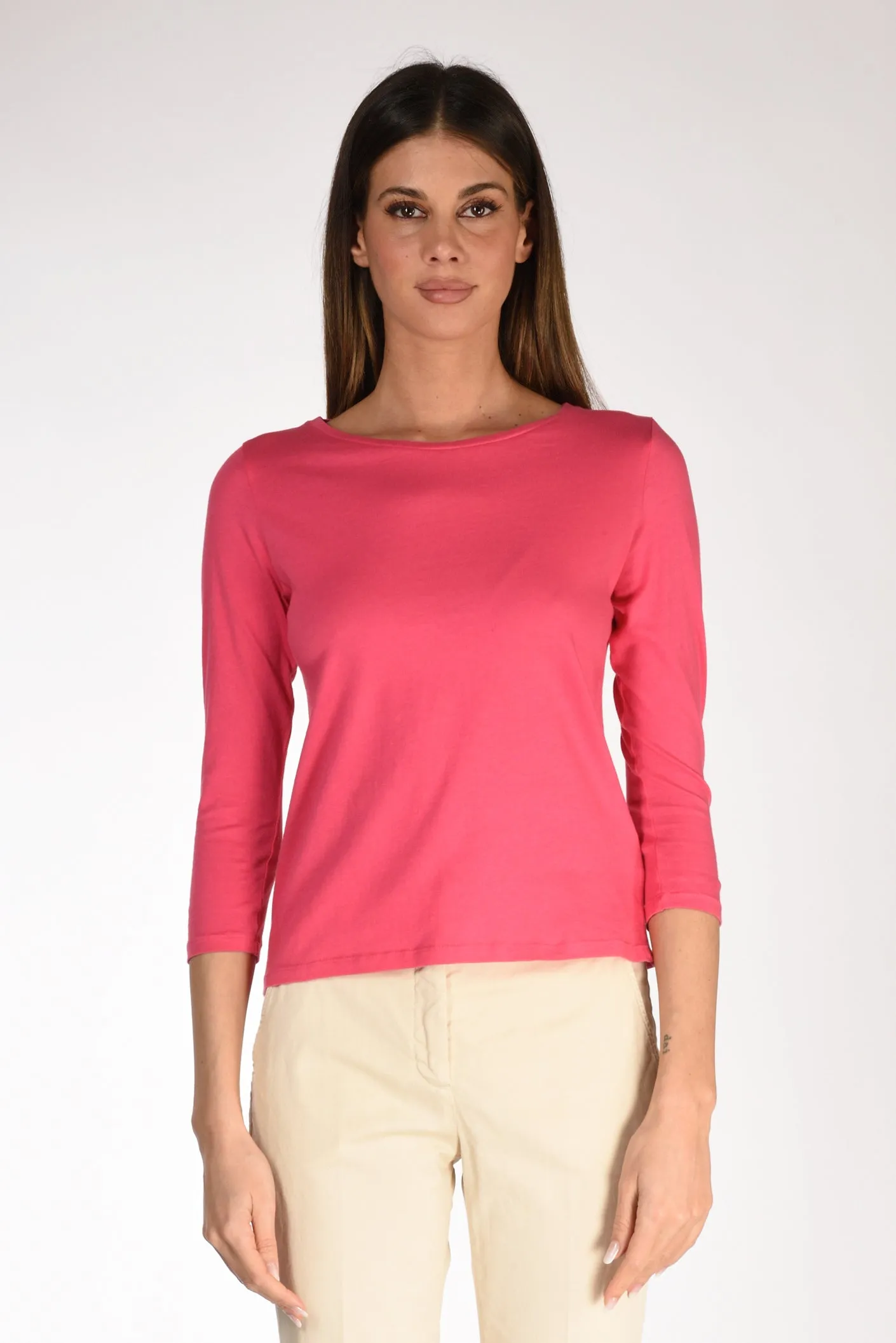 Majestic Filatures Paris Tshirt M. 3-4 Fucsia Donna