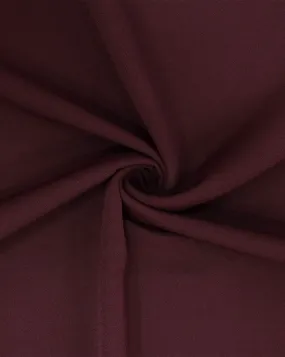 Maroon Polyester Moss Crepe Fabric