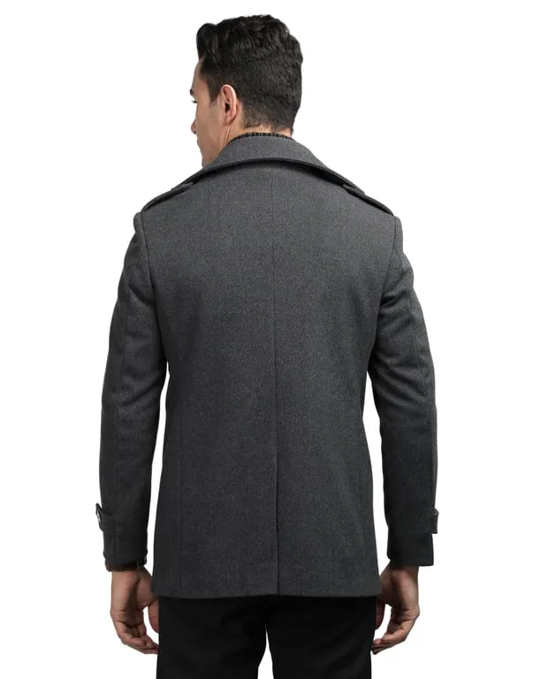 Men Coat Pewter Grey Color