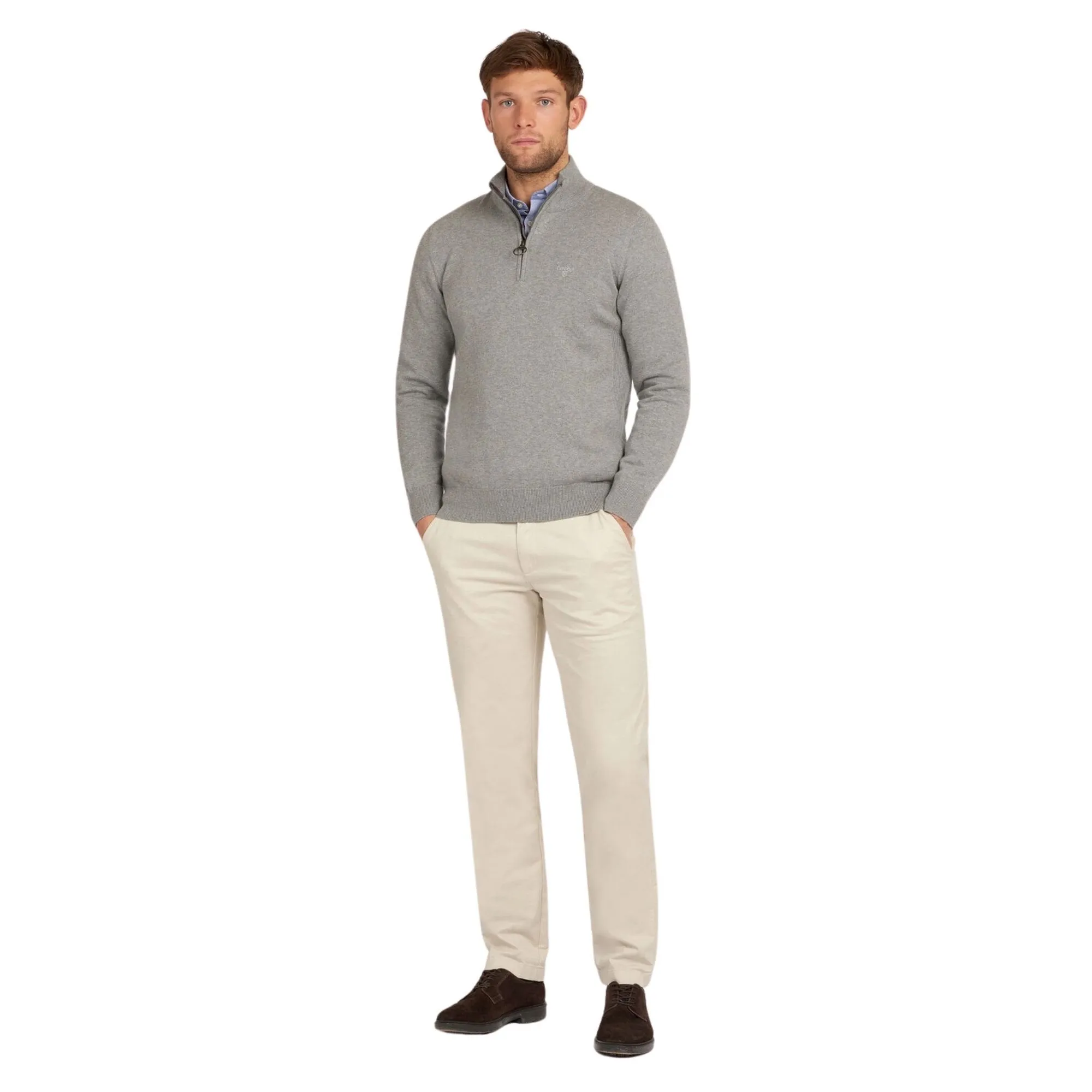 Mens Cotton Half Zip Sweater