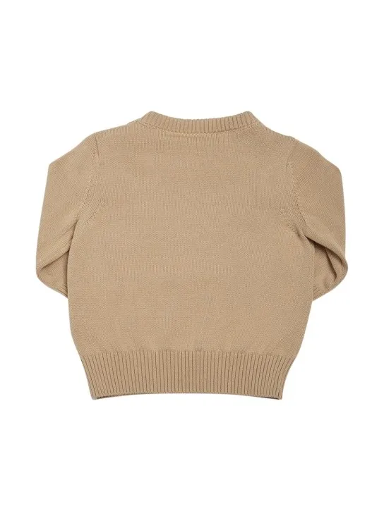 Moncler   Cotton knit crewneck sweater 