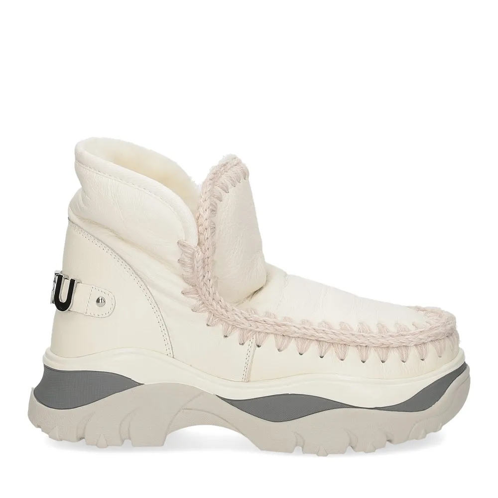 Mou Chunky eskimo logo waxi white - Al Siletto | Al Siletto