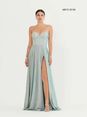 Neva Couture Abito Lungo in Tessuto Glitterato 35156