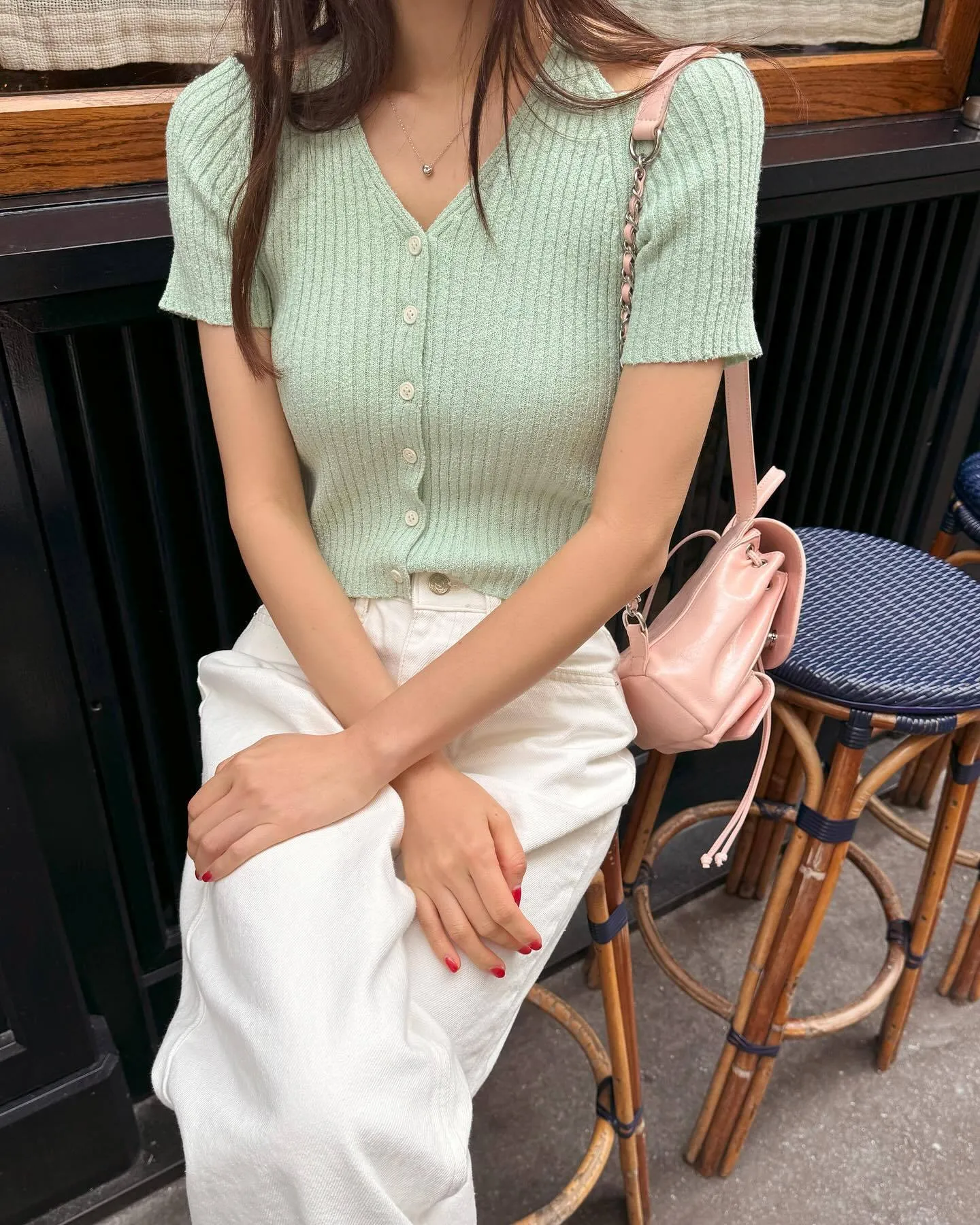 NOIRNINE  |Casual Style Street Style Plain Short Sleeves Elegant Style