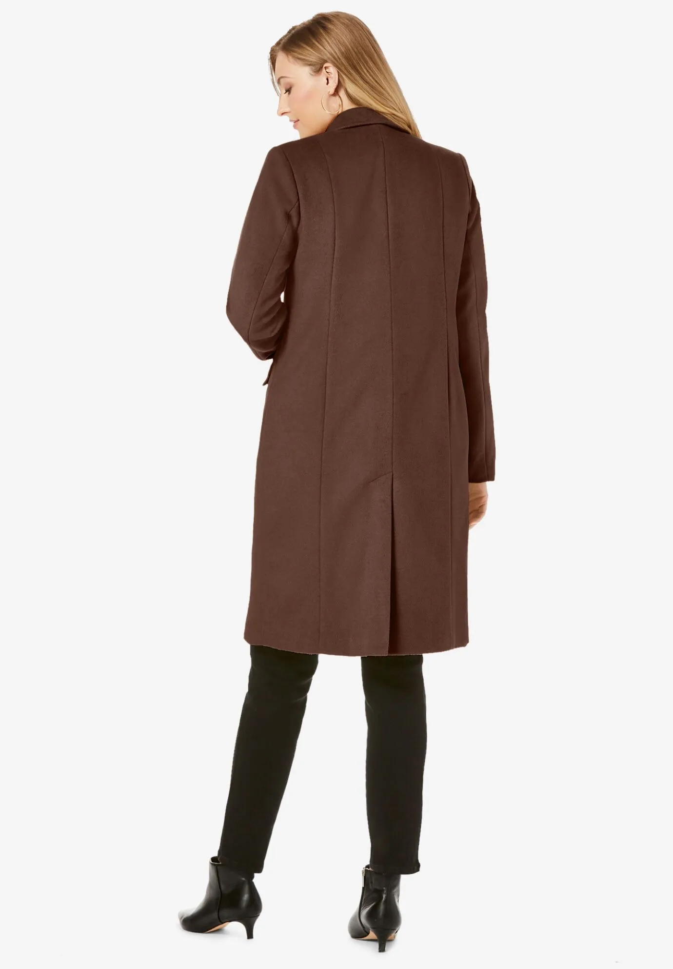 Notch Collar Wool Coat